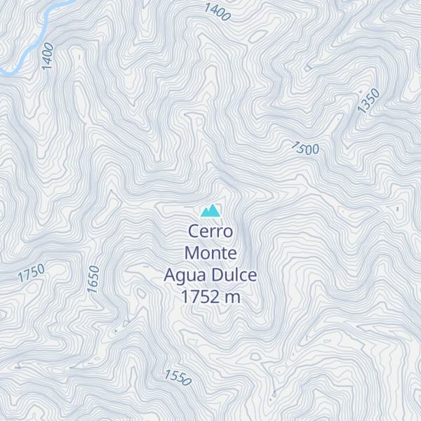 Map of Cerro Monte Agua Dulce