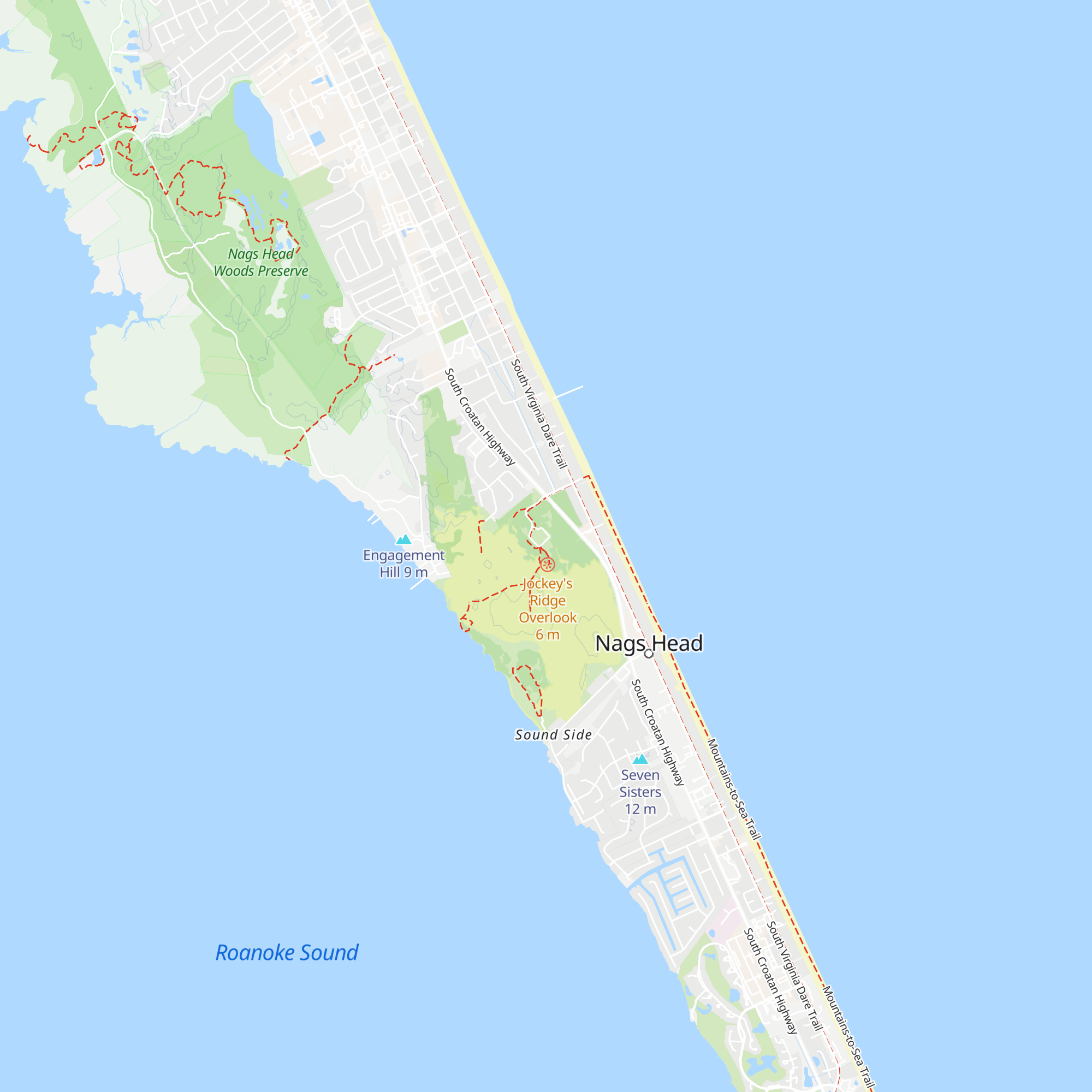 Jockey's Ridge Park Office map