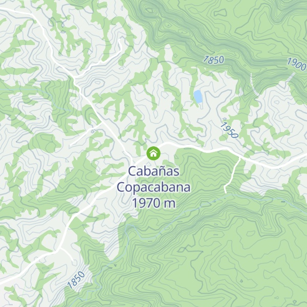 Map of Cabañas Copacabana