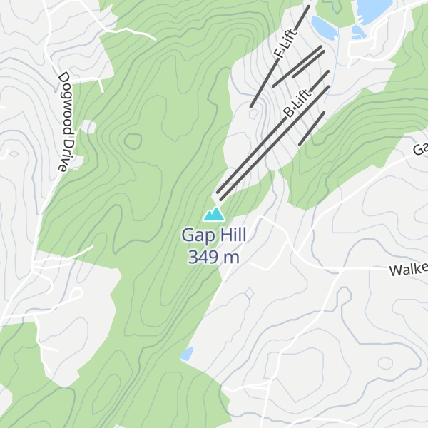 Map of Gap Hill