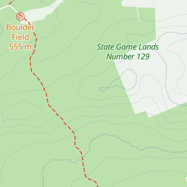 Map of Chestnut Ridge