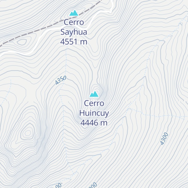Map of Cerro Huincuy