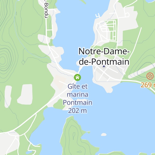 Map of Gîte et marina Pontmain