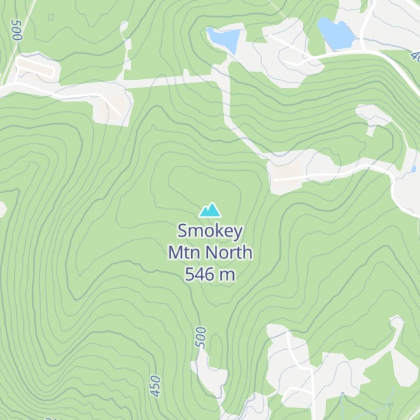 Map of Smokey Mtn North