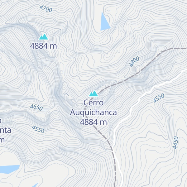 Map of Cerro Auquichanca