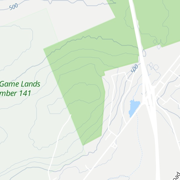 Map of Millstone Mountain