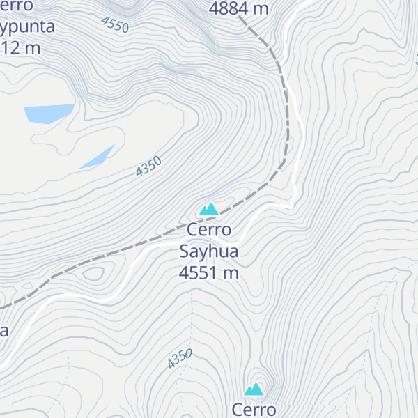 Map of Cerro Sayhua