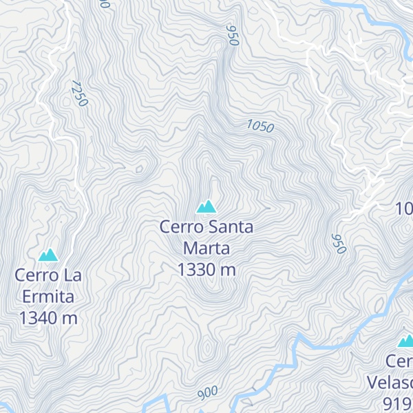 Map of Cerro Santa Marta
