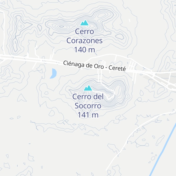 Map of Cerro del Socorro