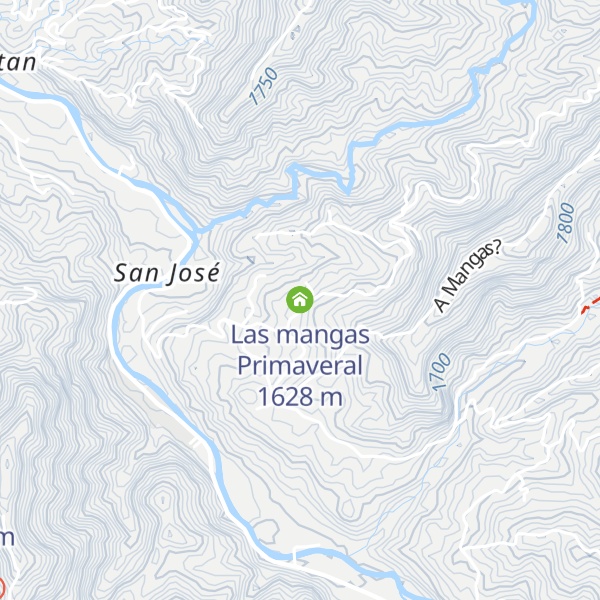 Map of Las mangas Primaveral