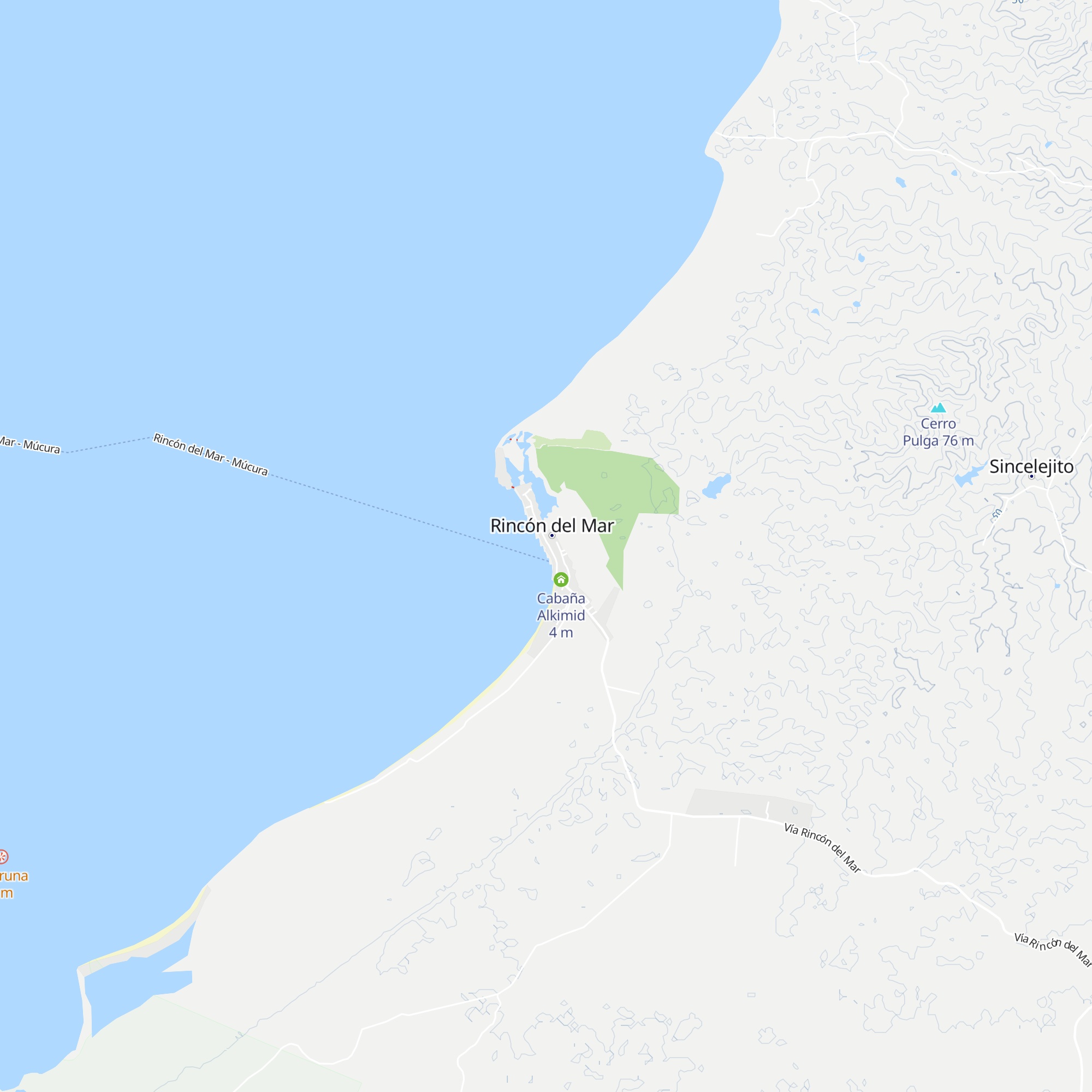 Hospedaje El Pescador map