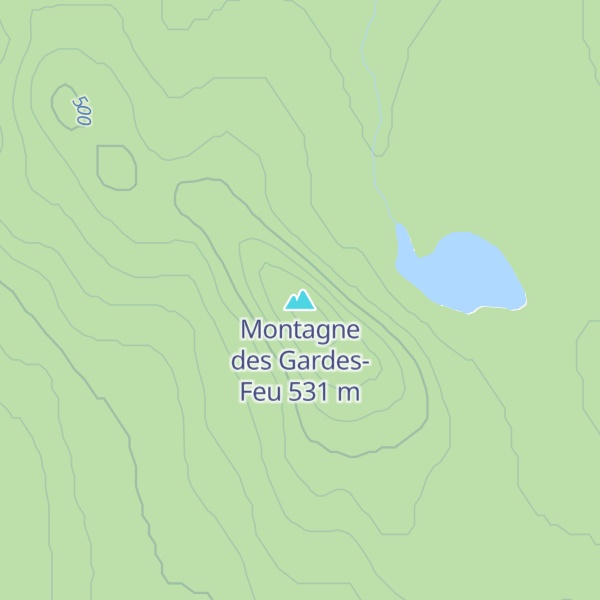 Map of Montagne des Gardes-Feu