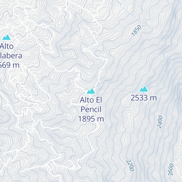 Map of Alto El Pencil