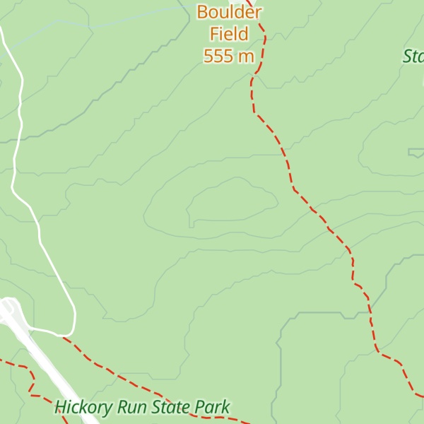Map of Bear Rock