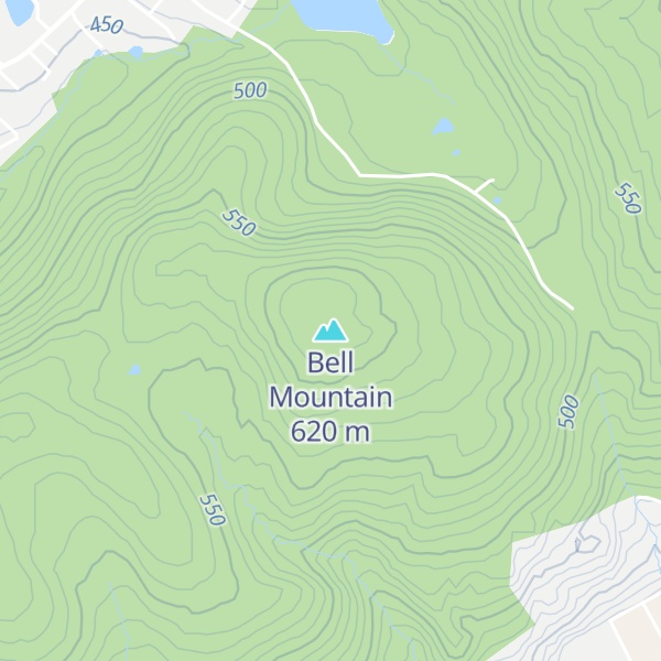 Map of Bell Mountain