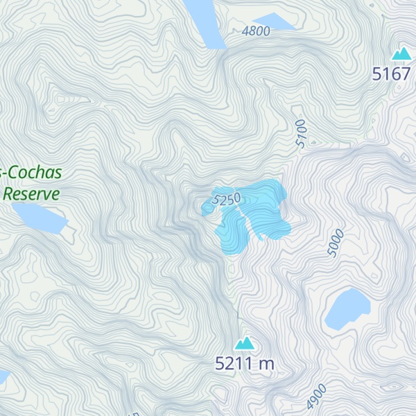 Map of Nevado Tanranioc