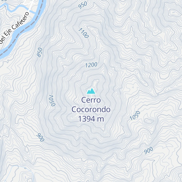 Map of Cerro Cocorondo