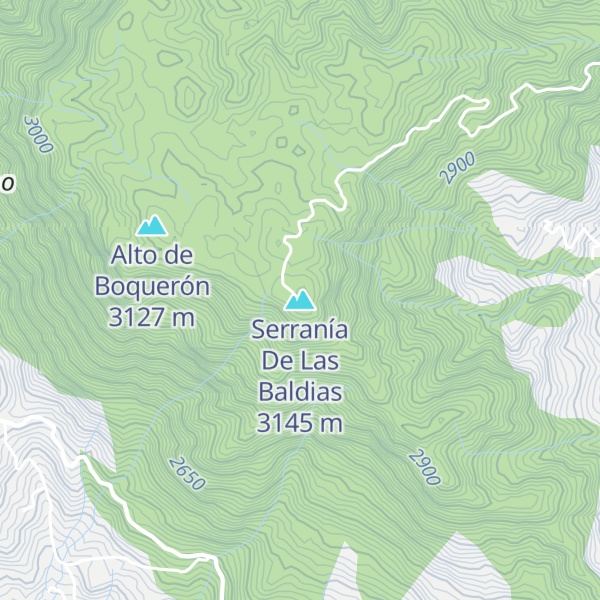 Map of Serranía De Las Baldias