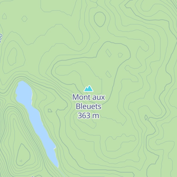 Map of Mont aux Bleuets