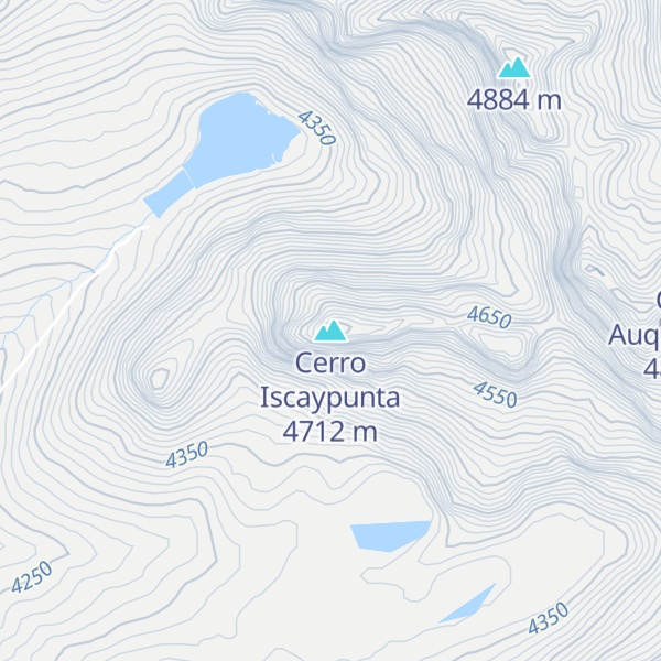 Map of Cerro Iscaypunta