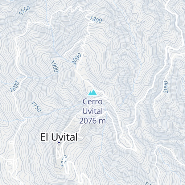 Map of Cerro Uvital
