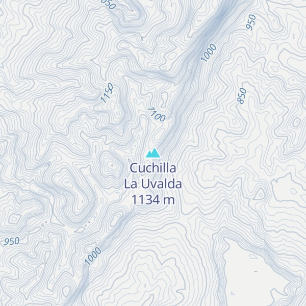 Map of Cuchilla La Uvalda