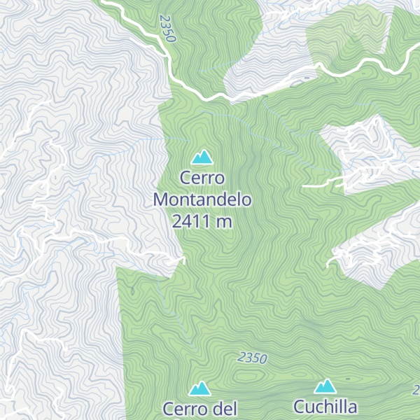 Map of Cuchilla del barcino
