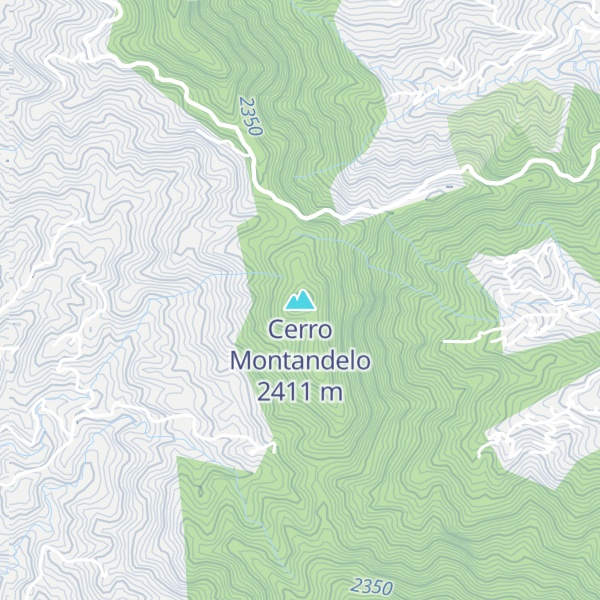 Map of Cerro Montandelo