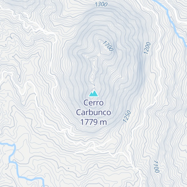 Map of Cerro Carbunco