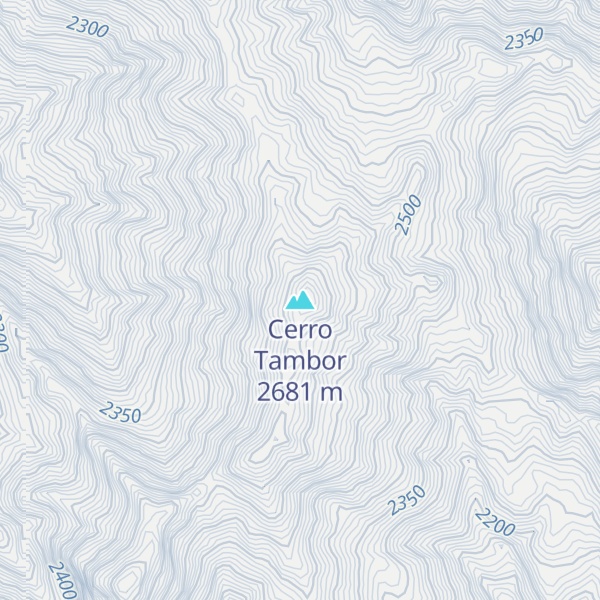 Map of Cerro Tambor