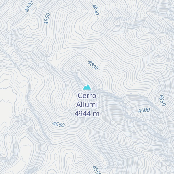 Map of Cerro Allumi