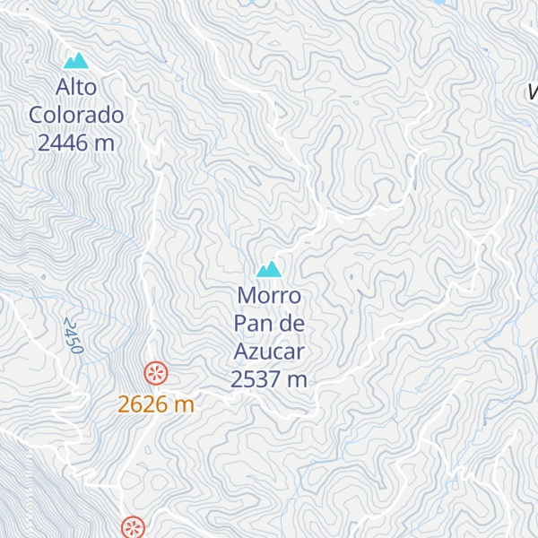 Map of Morro Pan de Azucar