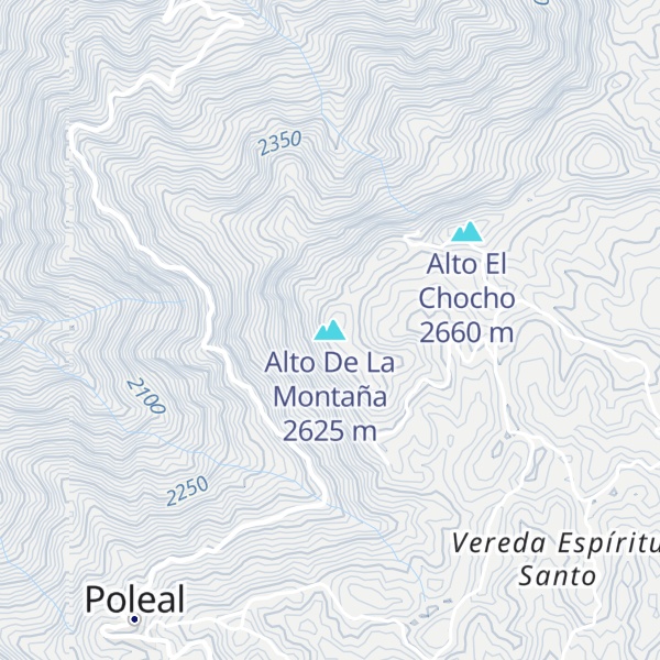 Map of Alto De La Montaña