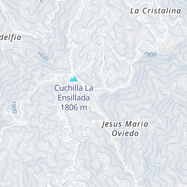 Map of Cuchilla La Quijada