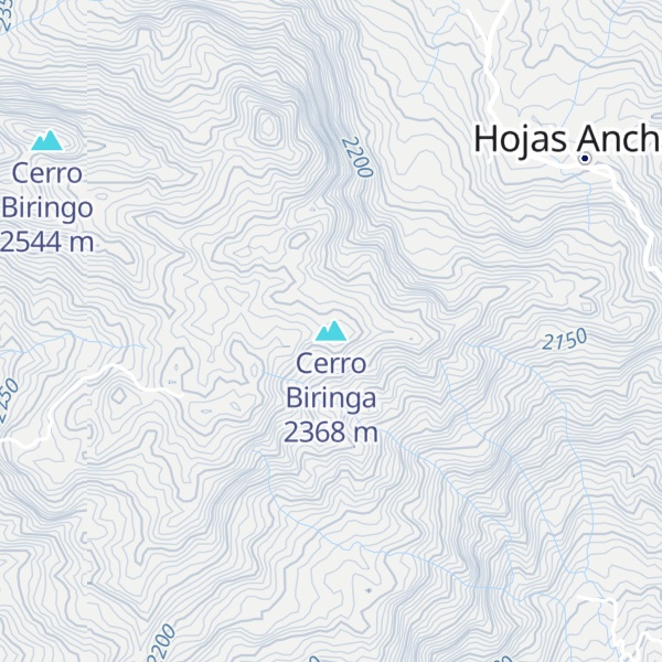 Map of Cerro Biringa