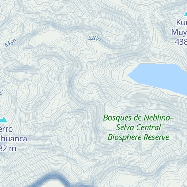 Map of Cerro Yahuarcoha
