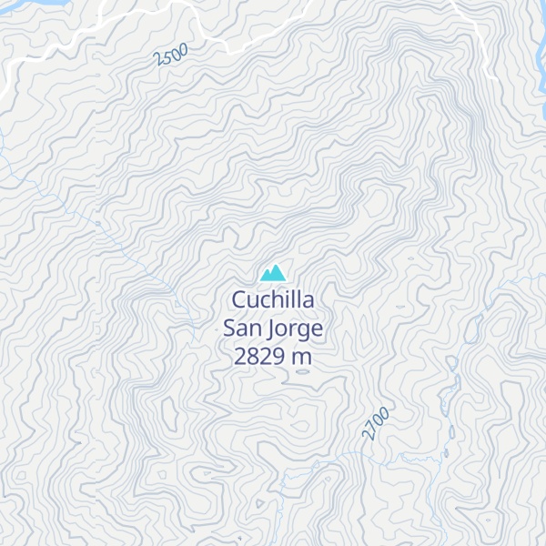 Map of Cuchilla San Jorge