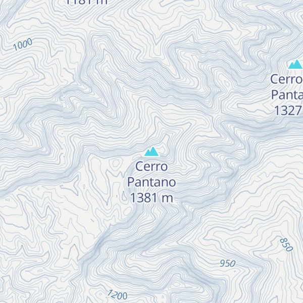 Map of Cerro Pantano
