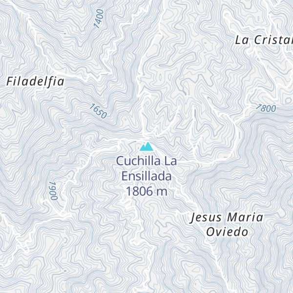 Map of Cuchilla La Ensillada