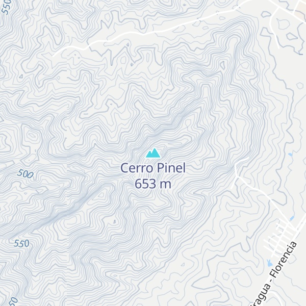 Map of Cerro Pinel