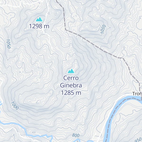 Map of Cerro Ginebra