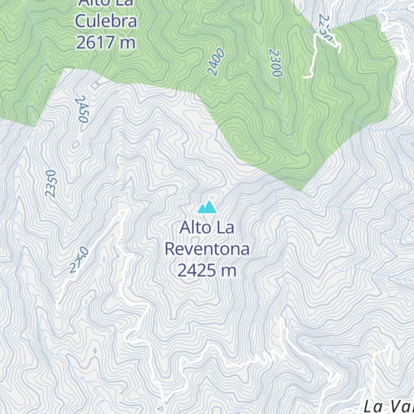 Map of Alto La Reventona