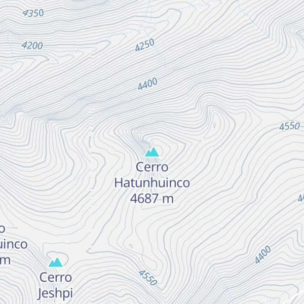 Map of Cerro Hatunhuinco