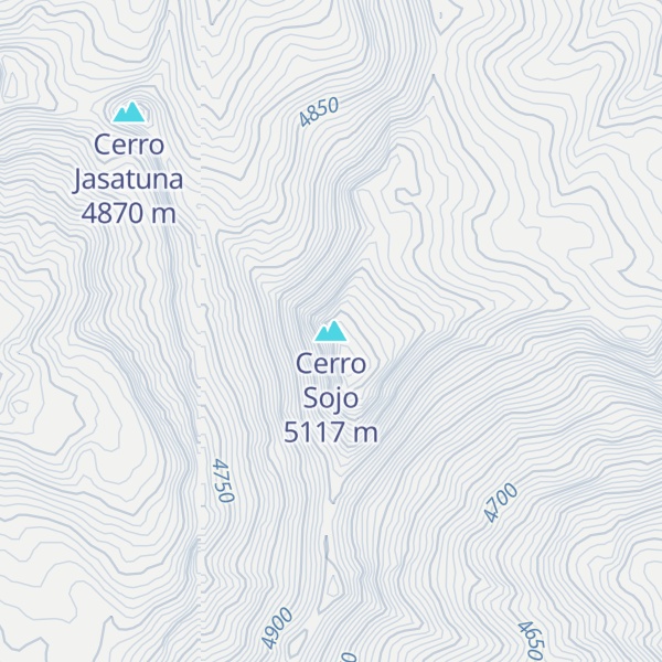 Map of Cerro Sojo