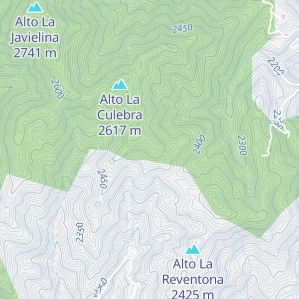 Map of Alto de La Luz