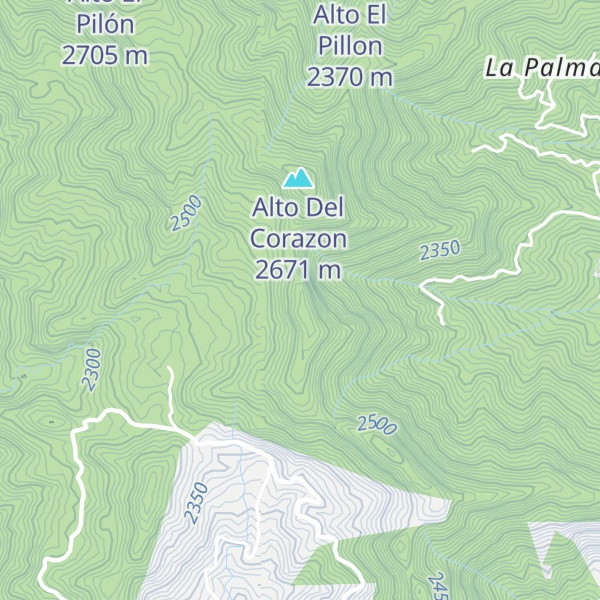 Map of Piedra Galana
