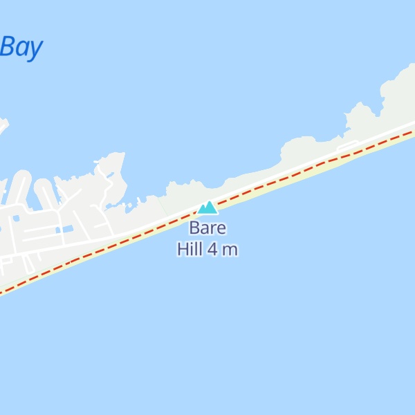 Map of Bare Hill