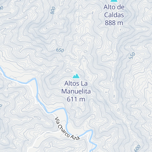 Map of Altos La Manuelita