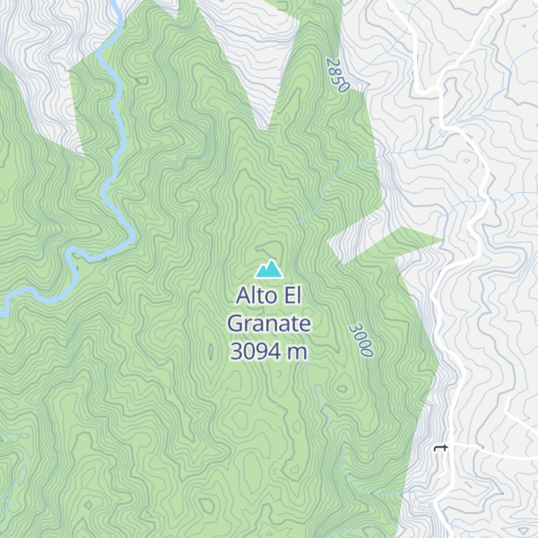 Map of Alto El Granate