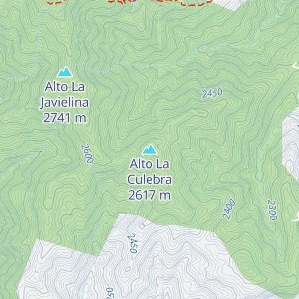Map of Alto La Culebra